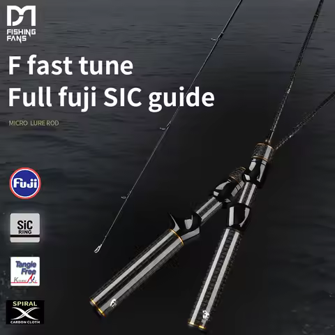 FISHINGFANS Fishing Rod Fuji SIC Guide Toray Carbon FUJI SKTS SKSS REEL SEAT 4 axis cross carbon UL