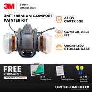 3M™ Premium Comfort Painting/Epoxy 6500QL Series Respirator Set - 6501QL/6502QL/6503QL + 6051 + 5935