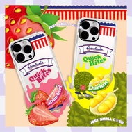 GARDE NIA ROTI STRAWBERRY DURIAN BREAD Bumper Clear Case Casing for iPhone 17 PRO MAX 17 AIR 16 PRO 