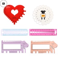 DI 1Pc Plastic Ruler Gauge Bagong Tupa Crochet Knitting Plastic Ruler Gauge Tool Sweater Thread Need