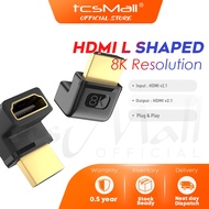 HDMI 2.1 HDTV L Shaped 90 Degree Adapter 8K Male to Female Extender Converter Joint Extension 270