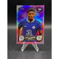 Wesley Fofana Topps 19/25 Football Card (Rare)