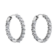 24C Diamond Earings for Women Hikaw Silver 925 Earrings