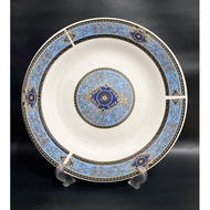 Aesthetic flat ceramic dinner plate 11-piece batik motif dinner plate KICP211