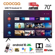 COOCAA LED ANDROID TV 70 INCH UHD 4K SMART TV ANDROID 10 BLUETOOTH NEW