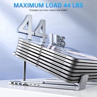 (ZKTI) Eight in One USB C Laptop Docking Station Stand USB C Hub Adjustable 10-17in Laptop Stand Por