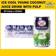 Ice Cool Young Coconut Juice Drink with Pulp (24 x 310ml)