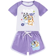 COD 2026 Hot-Selling Cartoon Printing Children Kids Summer Short Loungewear Sports QQ605COD 8AUC