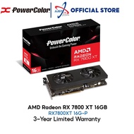 POWERCOLOR AMD RADEON RX 7800 XT DUAL FAN OC 16GB GDDR6 GRAPHICS CARD ( RX7800XT 16G-P )