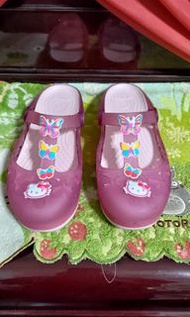 Crocs 卡駱馳 果凍鞋 透氣 楔型 拖鞋 Hello Kitty 款 歐碼w6 36碼 長度22公分 880