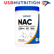 Nutricost N-Acetyl L-Cysteine   (NAC) 1200mg 417 lần dùng : Giải độc gan tăng cường miễn dịch