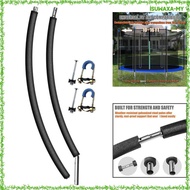 [IsuwaxaMY] Two Section Trampoline Poles with Foam Sleeve Parts for 10ft-16ft Trampoline Curved Pole