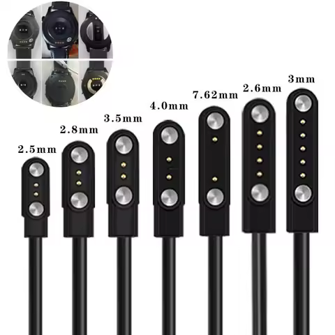 Universal Magnetic Charging Cable USB Dock Charger Power Line Smartwatch Charger Line 2/4pin SmartWa