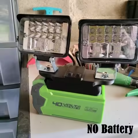 56W 5600LM Outdoor Portable LED Work Light For Greenworks 40V 2.0ah Lithium Battery 29472 29462 2925