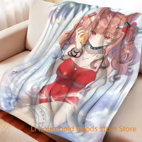 Tomorrow's Ark Angelina Flannel Fluffy Throw Camping Blanket for Children Sofa Throw Blanket