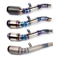 Mienaoye6247443ท่อไอเสียรถจักรยานยนต์ดัดแปลงไทเทเนียมอัลลอยกับผ้าฝ้าย K ท่อไอเสียสำหรับ ZX6R ZX-6R K