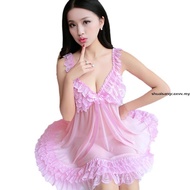 white night dress seluar tidor perempuan Piyama seksi dua pakai wanita musim panas longgar saiz besa