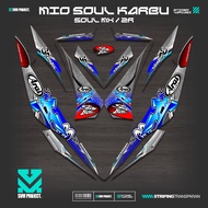 STRIPING MIO SOUL OLD MFX7/SOUL Z CARBON/STICKER SOUL OLD MX/STICKER SOUL CARBON STICKER SOUL 115