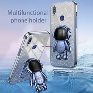 Casing For Vivo Y93 Case Vivo Y91 Case Vivo Y95 Case Vivo Y91i Case Vivo Y91C Case Vivo Y85 Case Vivo Y72 Y73S Case Vivo V9 Case Vivo S17 Pro Case Vivo S17E Case Glitter Transparent Shiny Clear Astronaut Stand Soft Phone Cover Cassing Cases Case CM