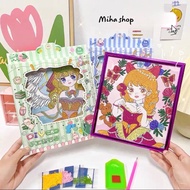 DIY diamond painting 16x16cm, 20x20cm frame with tools