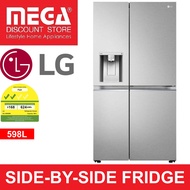 LG GS-J5982MS 598L SIDE-BY-SIDE FRIDGE (2 TICKS) + FREE $50 VOUCHER BY LG