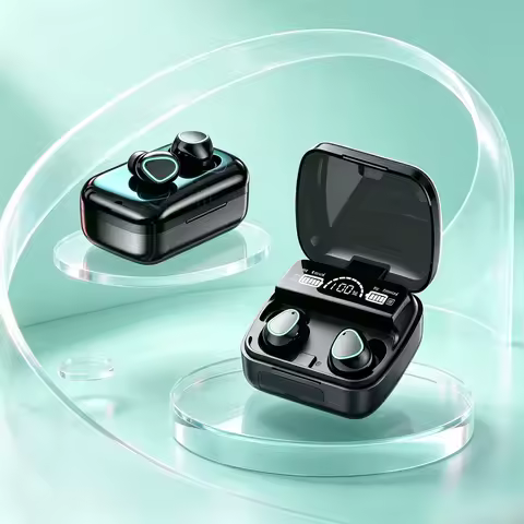 TWS Bluetooth headset M10 hands-free LED Dispay headset Bluetooth HiFi stereo music wireless earplug