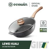 Ecowin Cookware Non Stick Pan Wok Stone Coating PFOA & PTFE Free Suitable For All Stoves Periuk