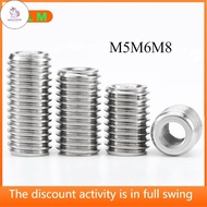 UN ((JLMP) M5m6m8 Stainless Steel Inner Outer Thread Nut SUS304 Straight Threaded Protective Sleeve 