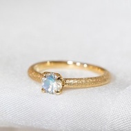 K18 皇家藍月光石 戒指