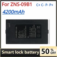 7.4V 4200mAh Lithium Smart Door Lock Battery for ZNS-09B1 Rechargeable Batteries C+ C- P- P+