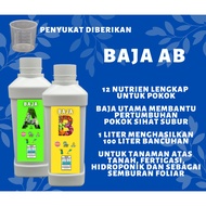 BAJA AB FORMULA LADANG 2 LITER / BAJA HIDROPONIK/ BAJA FERTIGASI AB/ BAJA LENGKAP POKOK/ AB FERTILIZ