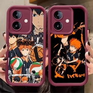 A-36 Haikyuu Case for OPPO A5i A3X A5 A3 Pro Wine Red