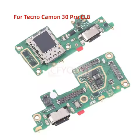 For Tecno Camon 30 Pro CL8 Charging Port Board with iC Dock Connector Charger USB Charging Port Flex