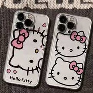 2 ชิ้น เคสโทรศัพท์ Hello Kitty Transparent Space Case กันกระแทก เข้ากันได้กับ Apple
