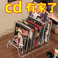 C cd Display Stand Storage Desktop Compartment Acrylic High-Value Vinyl Record dvd Disc Multifunctio