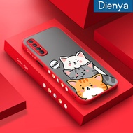 เคส Dienya สำหรับ OPPO Reno 3 Pro 4G Reno 3 Pro 5G พบ X2เคสนีโอรูปแมวมีความสุขขอบสี่เหลี่ยมด้านข้างบ