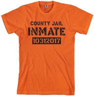 Men's County Jail Inmate Halloween Costume T-Shirt