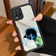 Casing Hp For Realme 8 4G 8 5G 8 Pro 8s 5G Q3 Q3i V13 5G Narzo 30 5G Case Cute Pillow Cat Mirror Cas