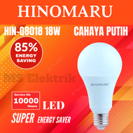 Bohlam / Led Bulb Hinomaru 18W watt Cahaya Putih / Kuning