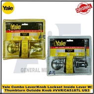 Yale Combo Lever/Knob Lock Set Inside Lever with Thumbturn Outside Knob VVR/CA5187L , VBQ/CA5187L