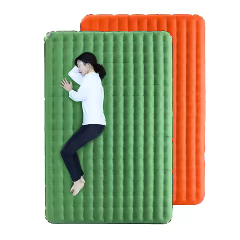 Outdoor TPU Thickened Camping Mattress 200x135x12cm Air Sleeping Mat 2 Person Moisture-proof Inflata