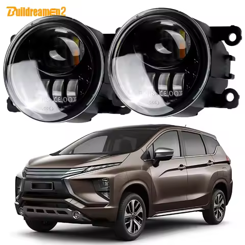 2 X Car Front Fog Light 60W 6000LM LED Lens Fog Lamp H11 For Mitsubishi Xpander 2017 2018 2019 2020