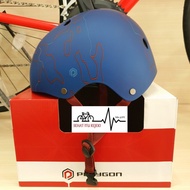 Helm Sepeda Polygon Hoppe Blue Red. Bmx Seli Model Batok