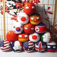 ✨In Stock✨10cm Countryball Plush Toys Cute Polandball Pendant Country Flag Balls Stuffed Doll Christ