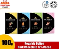 Royal de Dolton Sugar Free Dark Chocolate 55%/72% Cacao (100g)