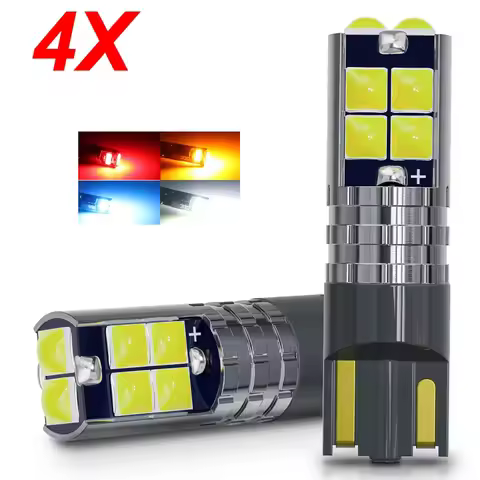 4PCS W5W 168 T10 Canbus Car LED Light Replace Bulb 3D 3030 6/10SMD For Car Marker Light Parking Read