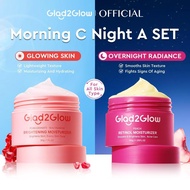 [LIVE DEAL!]GIad2GIow Morning C Night A Set | Pomegranate Niacinamide Day Moisturizer 30g + Peach Re
