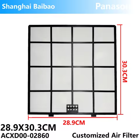 2PCS/SET For Panasonic/Rasonic 28.9X30.3cm ACXD00-02860 Customized Air Conditioner Filter Spilt Type