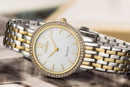[TimeYourTime] Citizen EX1484-81A Eco-Drive Two Tone Gold Stainless Steel Analog Ladies's Watch