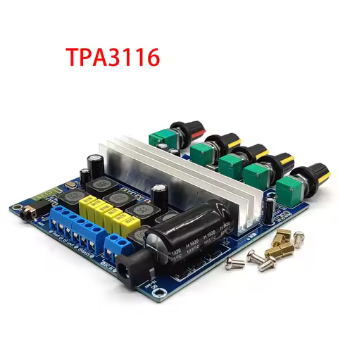 50W*2+100W TPA3116 Bluetooth 5.0 Digital Power Amplifier Board Module 2.1 Subwoofer High Power TPA31